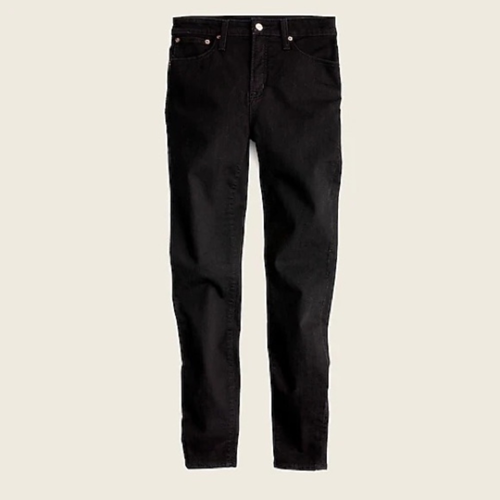 NWT J. Crew Curvy Toothpick Jeans in True Black, Women’s 37 (~24W)